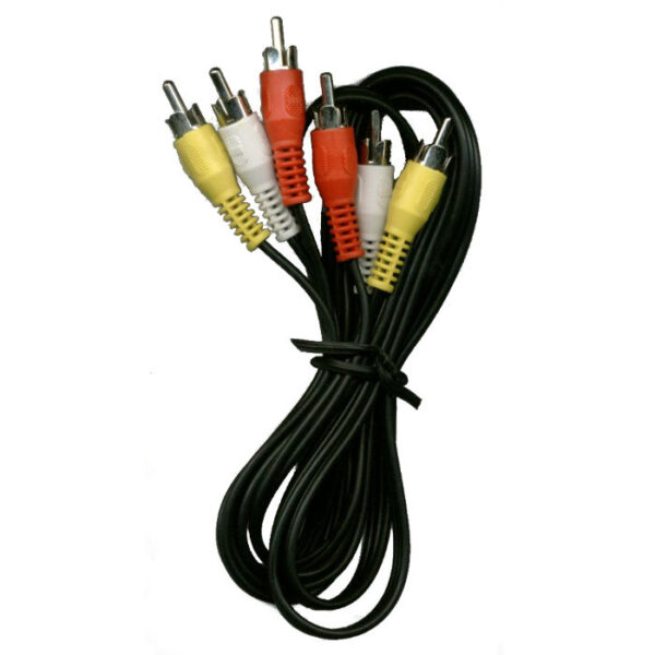 CABLE ARMADO ARTEKIT LINEA BLUE DE 3X3RCA 0.9MTS