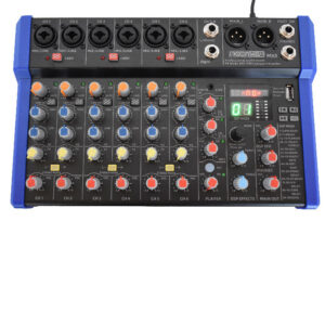 MIXER DE OCHO CANALES CON 99 EFECTOS DSP 24 BIT 48KHZ / MP3 / USB