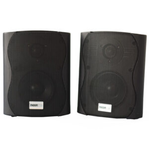 JUEGO DE BAFLE  DE 5.25 PULGADAS PLASTICO PARA INSTALACION NEGRO 8 OHMS C/TRAFO DE LINEA 70/100v