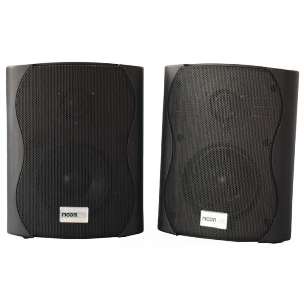 JUEGO DE BAFLE  DE 5.25 PULGADAS PLASTICO PARA INSTALACION NEGRO 8 OHMS C/TRAFO DE LINEA 70/100v