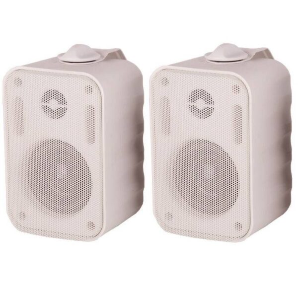 JUEGO DE BAFLES  DE 4¨ PLASTICO PARA INSTALACION BLANCO CON TRAFO DE LINEA - Image 4