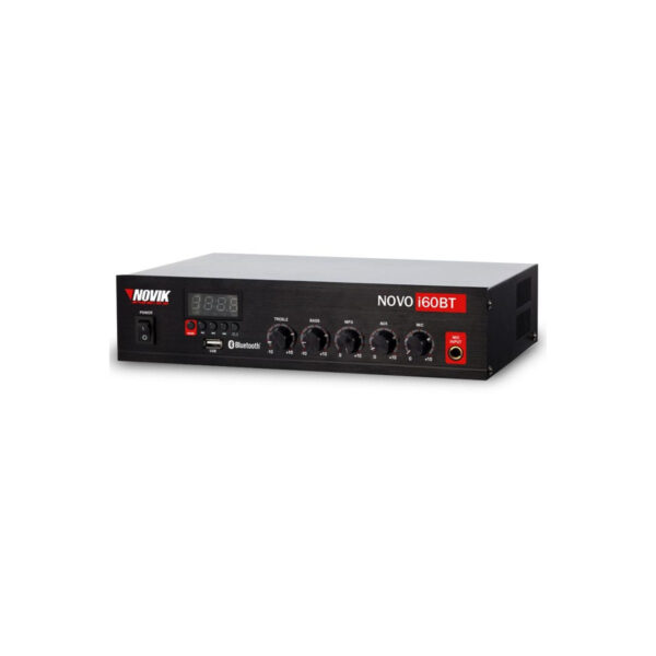 Amplificador Comercial Novik Novo I60bt Usb Mp3 Fm 60w Rms