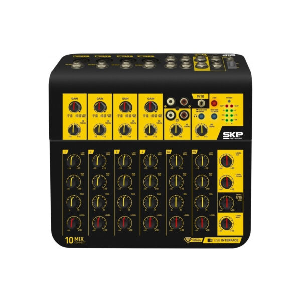 Consola Mixer Skp Mixconnect 10 Canales Usb Phantom Rca