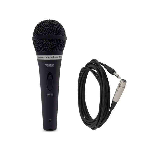 Microfono Novik Fnk-30 Dinamico Cardioide Unidirec. C/ Cable Color Negro
