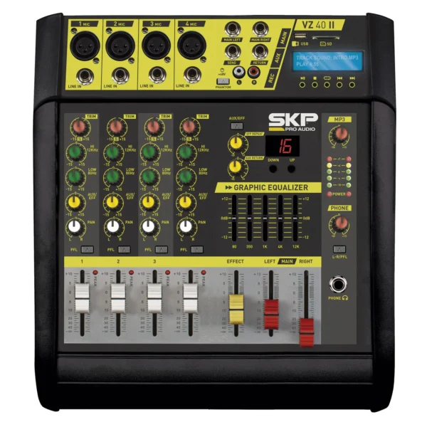 Consola SKP Pro Audio VZ-40 II VZ Powered de mezcla 110V/220V - Image 3
