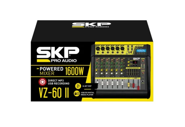 Consola SKP Pro Audio VZ-60 II VZ Powered de mezcla 110V/220V - Image 3