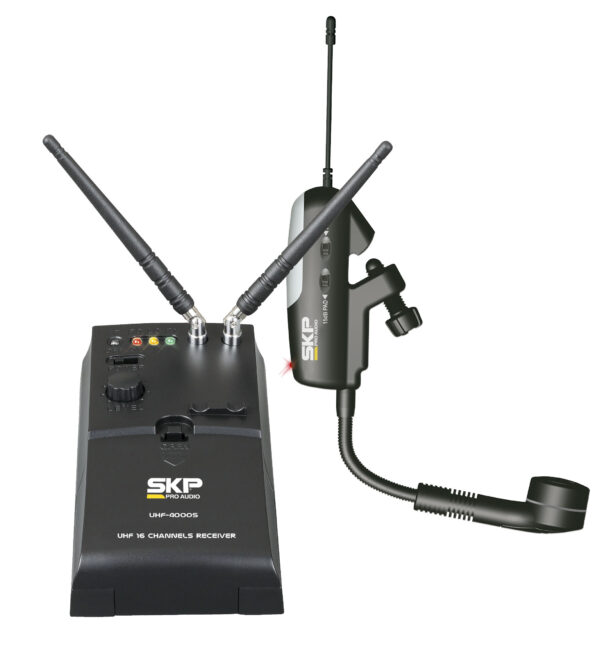 Microfono Inalambrico Para Saxo Skp Uhf-4000s Color Negro - Image 2