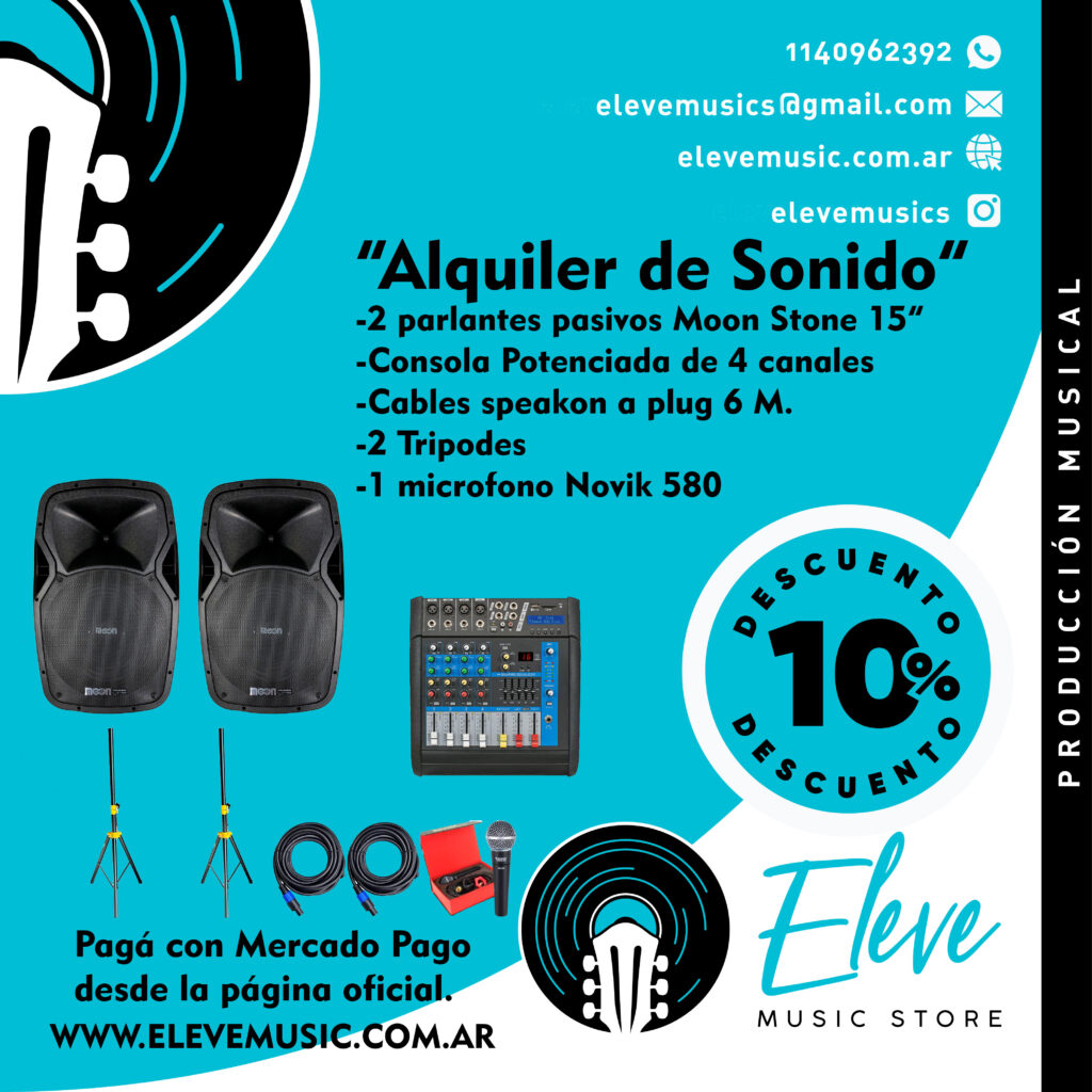 Eleve Music - Redes Sociales ALQUILER SONIDO 402