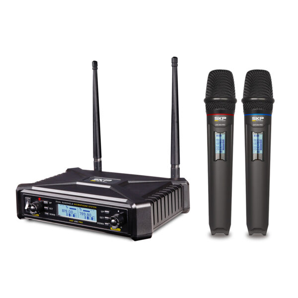 Microfono Inalambrico Skp Uhf 600 Pro Auto Scan 300 Canales