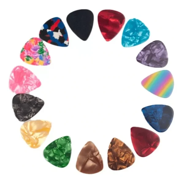 Puas Pack 10 0.71+ Portapuas Guitarra Bajo Ukele Modelos Varios Colores Mediano - Image 4